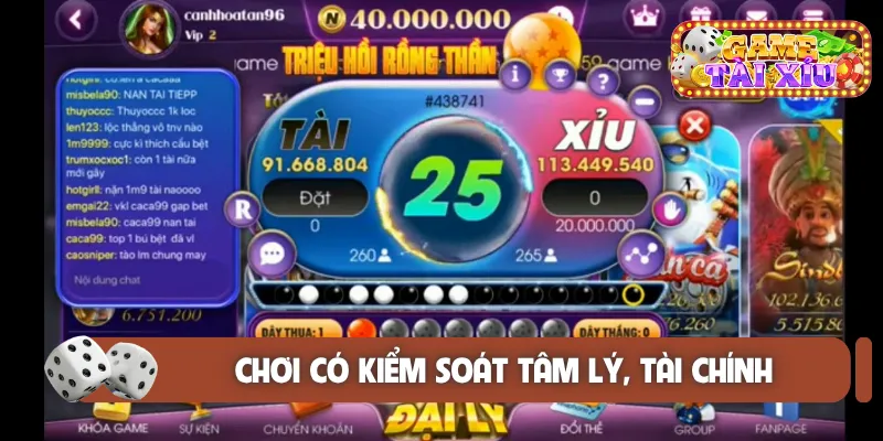 Chơi có kiểm soát tâm lý, tài chính
