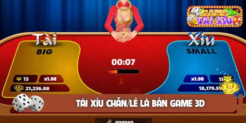 Tài xỉu chẵn/lẻ là bản game 3D